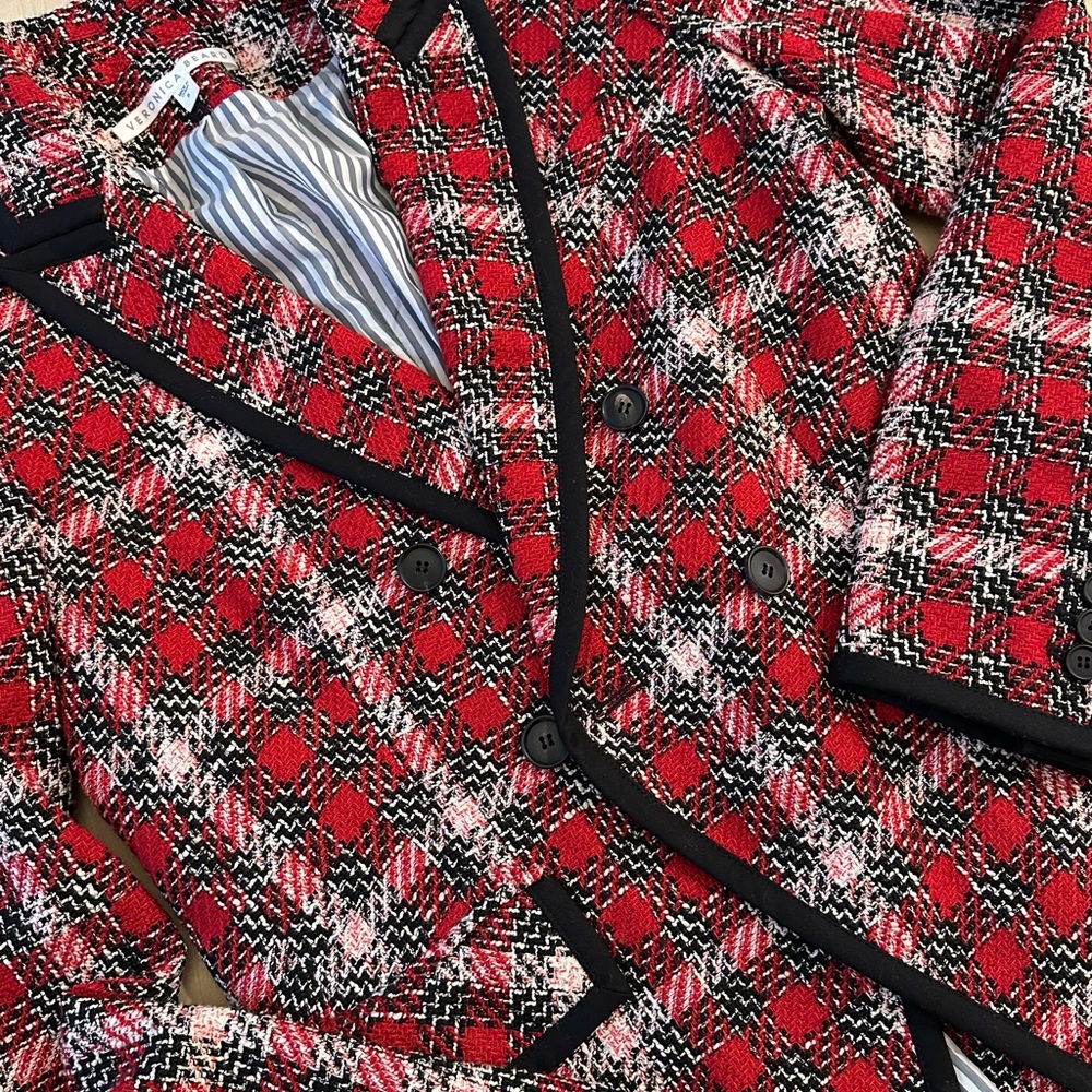 Veronica Beard Tweed Harriett Plaid Jacket